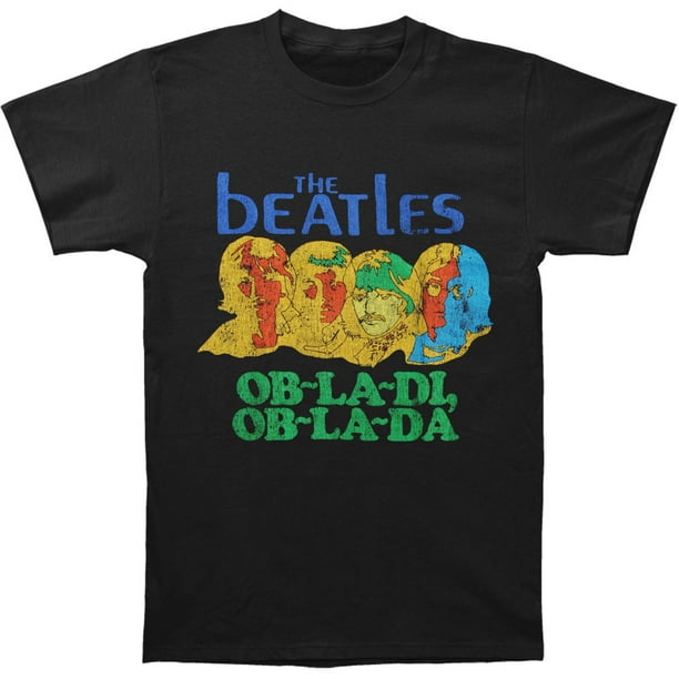 The Beatles Beatles Men S Ob La Di Ob La Da T Shirt Black Walmart Com Walmart Com