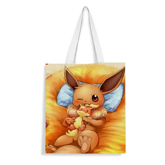 Eevee Aesthetic Evolutions handbag 13.8×15.8 inches made of canvas material durable and stylish showcasing personal style