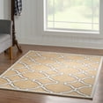 thumbnail image 4 of Linon Geo Kelli Hand Tufted Microfiber Polyester 5'x7' Rug in Yellow, 4 of 7