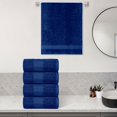 thumbnail image 5 of Dewalls Maisons 4-Pack Large Bath Towels, 100% Cotton 27x54 Inches, Quick Drying, Super Absorbent, Perfect for Daily Use, Bathroom & Hotel - Navy Color, 5 of 10