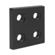thumbnail image 3 of 5 uds tapa de extremo de perfil de aluminio placa de cubierta de Metal de aleación piezas móviles lineales 4040 ranuras dobles, 3 of 8