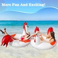 thumbnail image 4 of Flotador inflable para piscina Junbig, 63 cm, con forma de pollo, con luces solares, 4 of 7