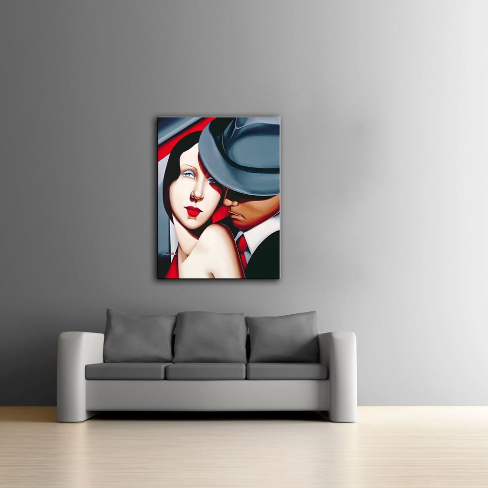 ArtWall Catherine Abel "Adam and Eve, Gangster Study" Gallery-wrapped Canvas