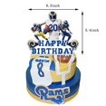 thumbnail image 1 of Suministro de fiesta de cumpleaños impresa de fútbol Nfl Decoración temática de Los Angeles Rams, 1 of 2
