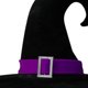 thumbnail image 2 of Sombrero Bruja Halloween Con Hebilla Puntiagudo Ancha para Fiestas Carnavales () Morado, 2 of 4
