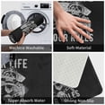 thumbnail image 4 of XMXT Non-Slip Polyester Bathroom Rugs Kitchen Door Mat, Driving Skulls Print Machine Washable Bath Mats Rug for Kitchen Shower Bathtub Decor, 15.7 x 23.6 inches, 4 of 9