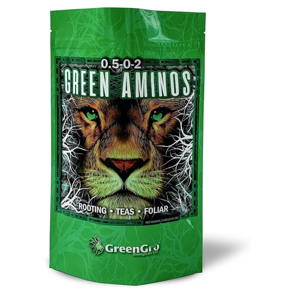 Green Aminos, Rooting Stimulator Blend with Amino Acids and Nutrients for Potting Mix, Soils, Cuttings, and Hydroponic Gardens, Organic Plant Food for Indoor and Outdoor Plants