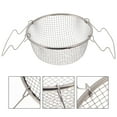 thumbnail image 2 of silvery Frying Basket with Two Side Handles,stainless steel great hardness also make it very durable(18cm), 2 of 5