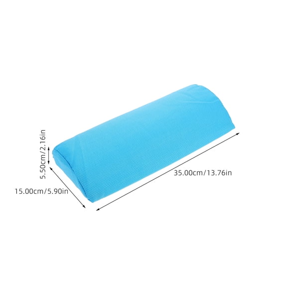Amosfun Rectangular Beach Chair Sponge Pillow Blue 1Pcs 13.8X5.9X2.2In