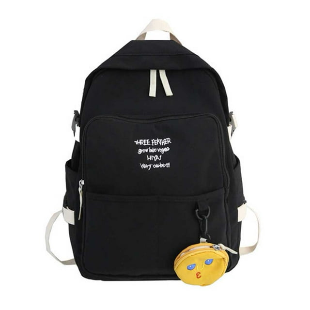 Fashion Women Waterproof Letters Embroidery School Shoulder Bag Student Backpack