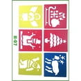 thumbnail image 3 of fastboy Children drawing Pattern with Different Shape Environmental PP Painting Stencil for School Project, 3 of 6
