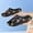 Black, variant on Couple Cloud Cushion Graffiti Slides, Summer Soft Non-Slip EVA Sandals, Indoor Outdoor Trendy Personalized Slippers