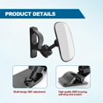 thumbnail image 5 of Universal Car Interior Rearview Baby Mirror - Clear View 360° Adjustable, Car Facing Back Rear View Seat Convex Mirror for Viewing Rear Passengers, Mirror Clip on Car or Truck Sun Visor, 5 of 8