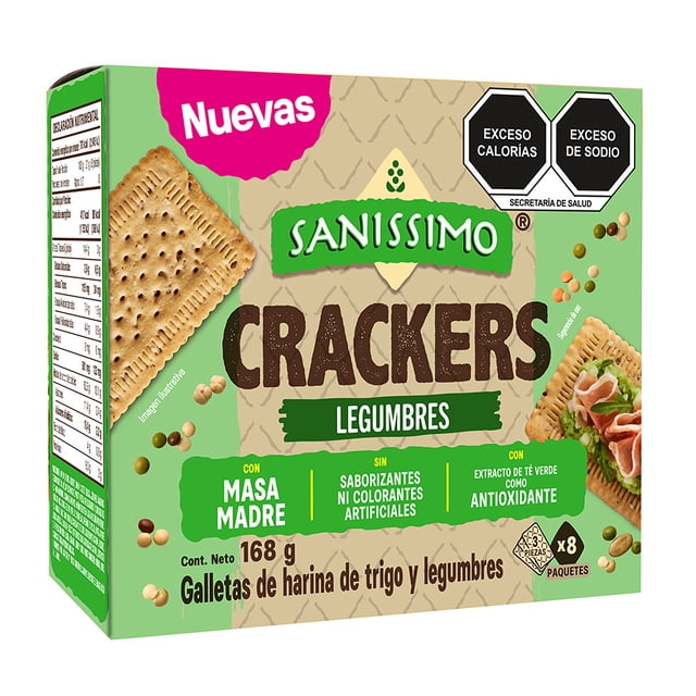Galletas Crackers Legumbres Sanissimo 168 g