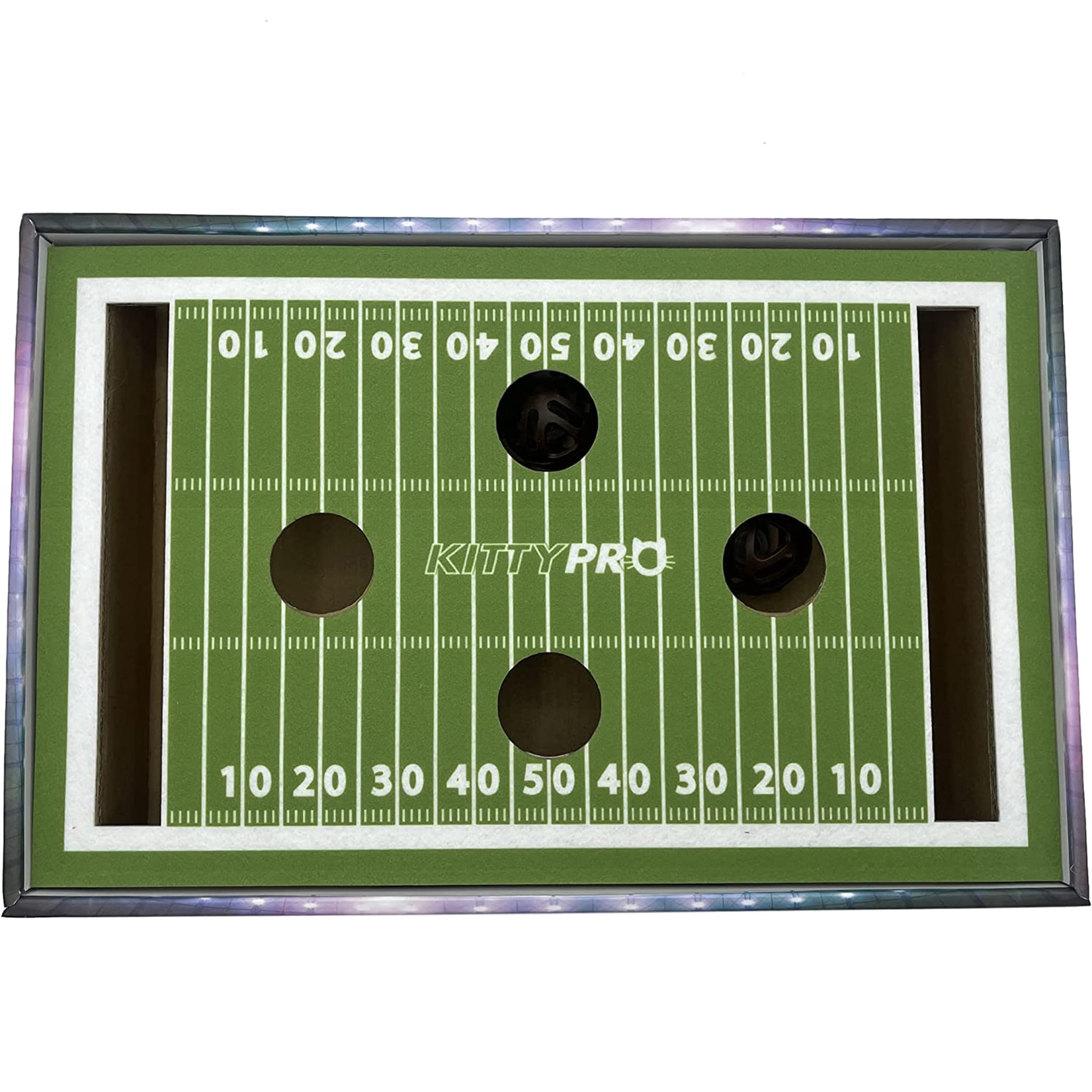 Pets First NCAA Cat Scratcher Box Football Field Designed Cat Scratcher & Lounge