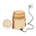 thumbnail image 1 of Newton Plastic Electric Container Lunch Box Set Of 4 - Beige | In-Built Pocket For Power Cord - Special Durable Heat Resistant Plastic | Electrical Shock Proof, 1 of 3
