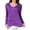 Purple, variant on V Neck Mulberry Silk Thermal Shirts for Women Long Sleeve Tops Lightweight Base Layer Shirt