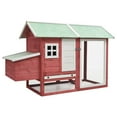 thumbnail image 3 of vidaXL Rabbit Hutch Bunny Cage with Pull Out Tray Rabbit Enclosure Solid Wood, 3 of 6