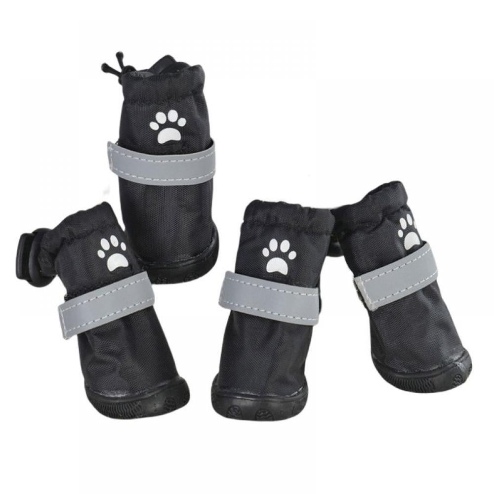 Topumt Dog Shoes, Waterproof Dog Boots, Warm Lining Nonslip Rubber Sole