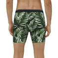 thumbnail image 4 of Salouo Tropical Palm Leaves1 Pattern Men's Boxer Briefs, Soft & Breathable Underwear Elastic Waistband Briefs for Men,1-Pack, 4 of 7