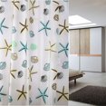 thumbnail image 1 of Classic Sea Shell Peva Bathroom Waterproof Mildew Proof Shower Curtain, 1 of 5