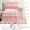 thumbnail image 5 of Pink Ombre Blanket Soft Cozy Warm Throw Blanket for Couch, Plush Fuzzy Flannel Fleece Blankets for Sofa, Modern Abstract Art Farmhouse Bed Blankets Lightweight Gifts for Women, 32"x48", 5 of 9