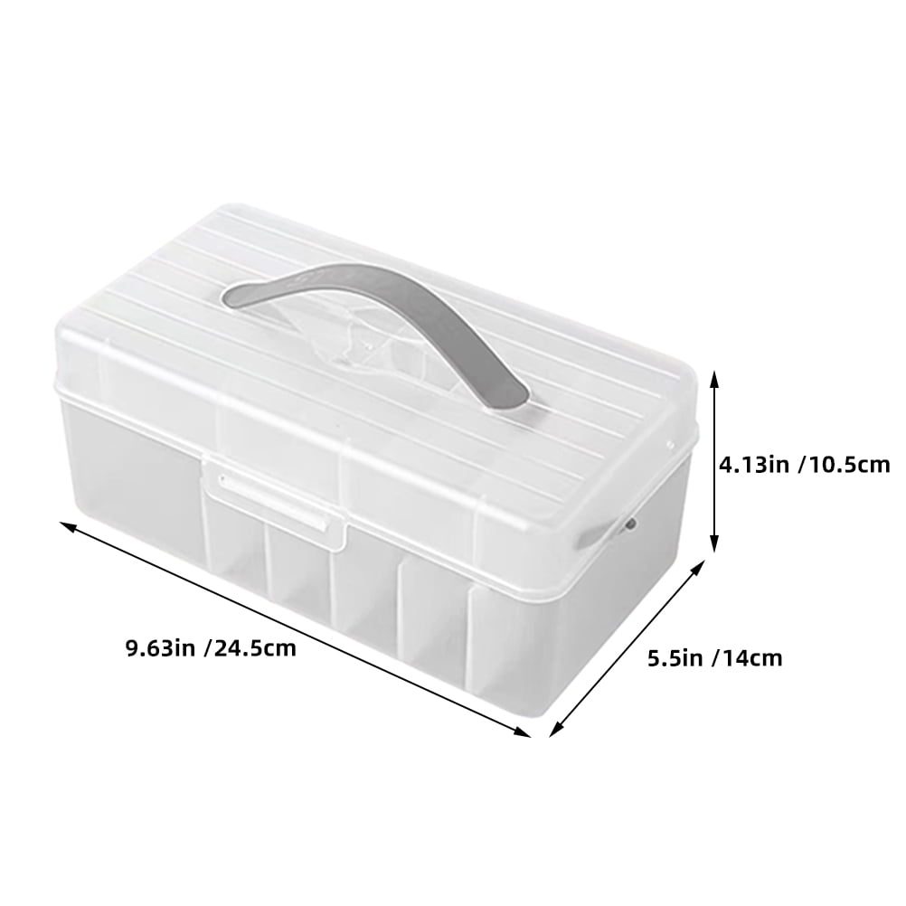 WHAMVOX Plastic Cord Organizer Compartment Cable Management Box Electronics Organizer Bin