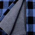 thumbnail image 2 of Rothco Extra Heavyweight Buffalo Plaid Sherpa Lined Flannel Shirts,Blue,S, 2 of 4