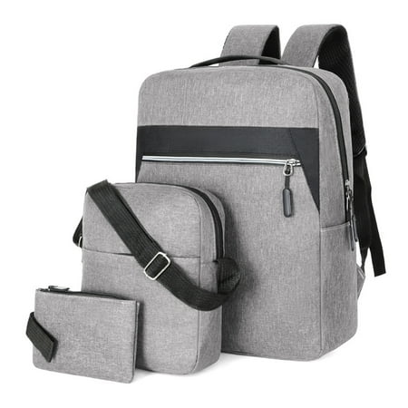 Mrzvby Gifts for Women Clearance!Fashion Three-piece Backpack Backpack Male Business Usb Charging Laptop Bag High-capacity Students Bag