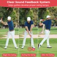 thumbnail image 4 of Gymax Golf Swing Trainer Click Stick Swing Training Aid for Speed Flexibility Balance Red, 4 of 10