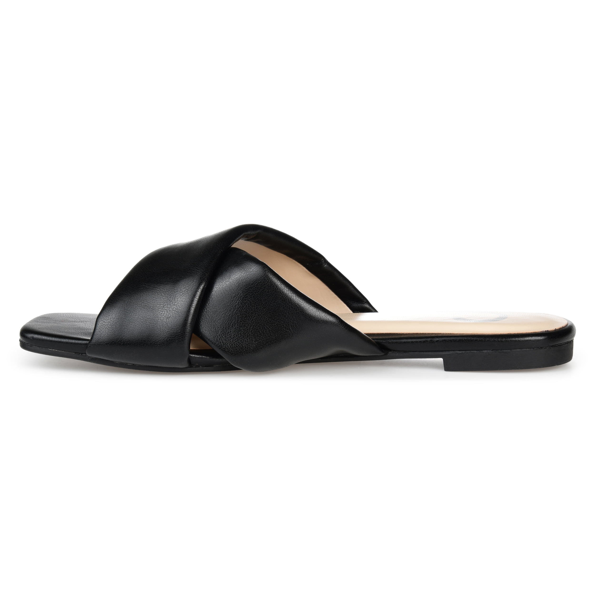 Journee Womens Carlotta Slide Flat Sandals