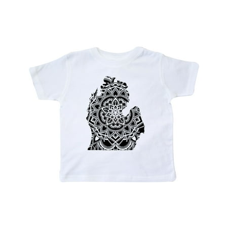 

Inktastic Michigan Silhouette Mandala Gift Toddler Boy or Toddler Girl T-Shirt