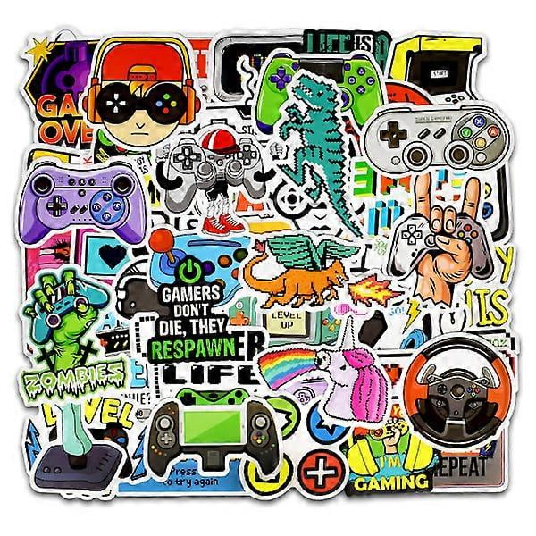 Gaming Stickers for Kids Water Bottles Video Game Stickers for Laptop Game Vinyl Sticker Pack Easter Basket