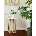 thumbnail image 3 of Eccostyle Solid Bamboo Frame Square Plant Stand - White, 3 of 6