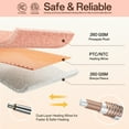 thumbnail image 3 of ELEKA Queen Size Heated Electric Blanket, 84" x 90" Fast Heating Sherpa Blanket with Dual Control, 8 Heating Levels & 10 Hours Auto Off, Machine Washable with ETL & FCC Certified, Green, 3 of 9