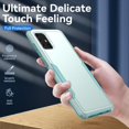 thumbnail image 5 of Phone Case for Samsung Galaxy A51 5G/A 51 5G UW Verizon with Tempered Glass Screen Protector Cover and Slim Thin Hybrid Full Body Protective Mobile Cell Accessories 51A G5 S51 Women Men Green, 5 of 7