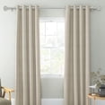 thumbnail image 2 of Urbanest Adjustable Single Curtain Rod Set Mason Finials – 3/4-Inch Diameter, With Pewter Rod, 28–48 Inches, 2 of 6