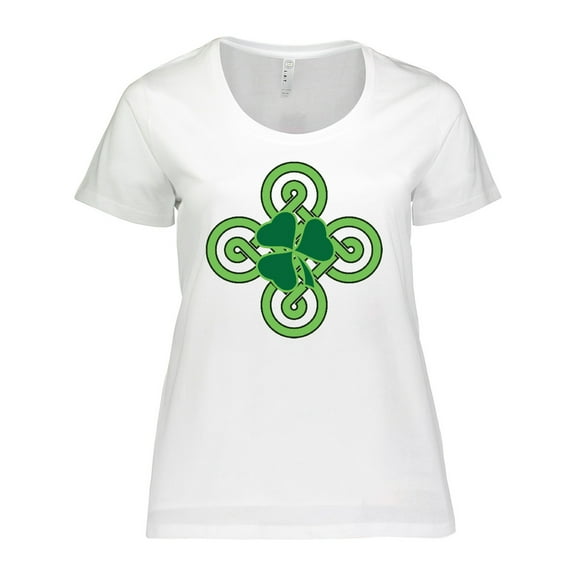 Inktastic St Patricks Day Shamrock Irish Women's Plus Size T-Shirt