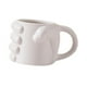 thumbnail image 4 of Taza de café con diseño de puño de 300 ml (10 oz) para hombres y mujeres, taza de té moderna para café Blanco, 4 of 9