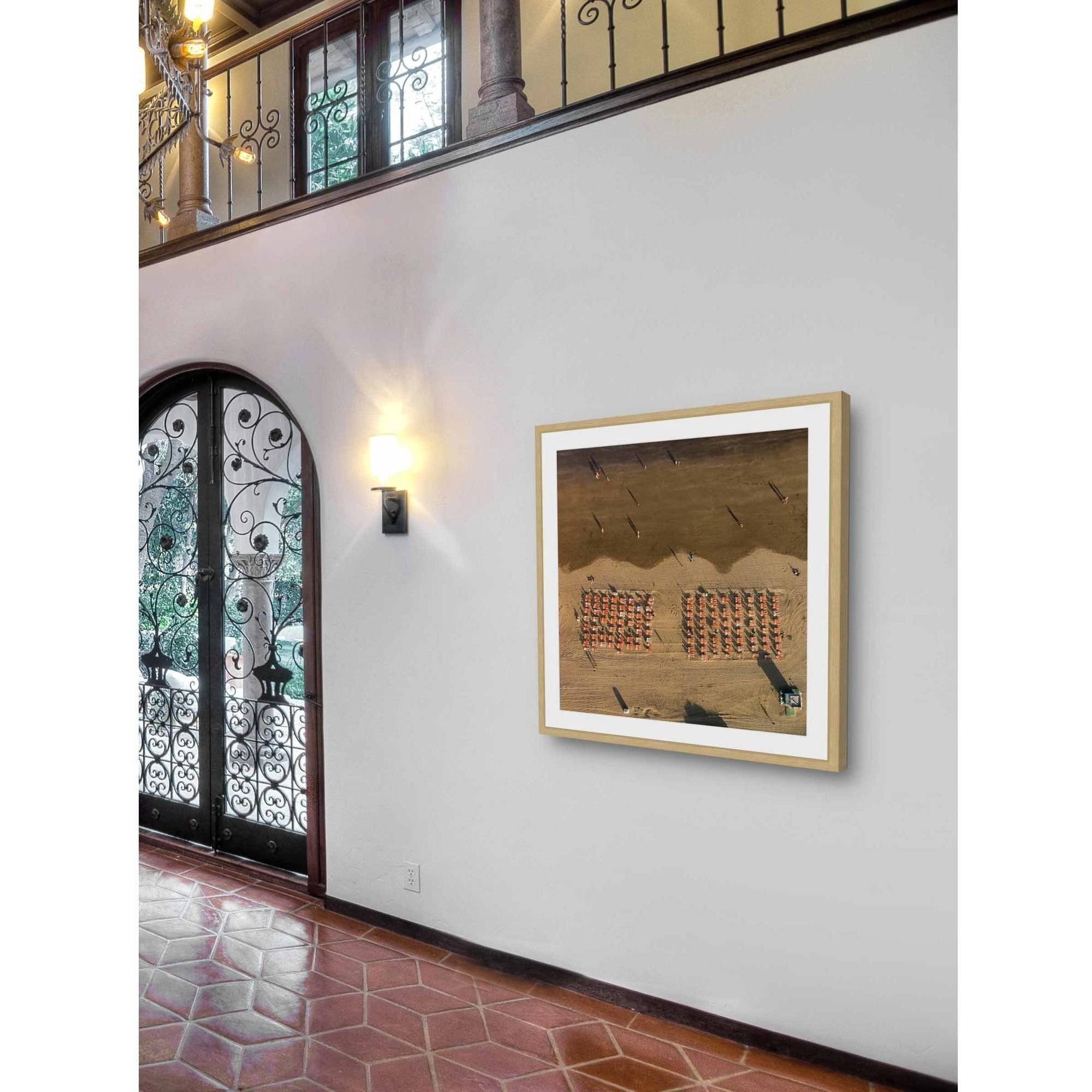 "Chairs in Rows" by Karolis Janulis Framed Painting Art Print