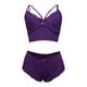 thumbnail image 2 of Gibobby Conjuntos de bragas con sujetador Mujer Tallas grandes Lencería Corsé Encaje Floral Bralette Sujetador Ropa interior de dos piezas(Morado, CH), 2 of 3