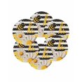 thumbnail image 7 of 13 Inch Round Placemats Set of 6, Spring Bees Daisy Non Slip Heat Insulation PP Table Mats, Rustic Tulips Dots Black Striped Burlap Washable Place Mats for Kitchen Dining Party Table Decor, 7 of 7