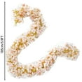 thumbnail image 3 of Guirnalda de ratán artificial con flores de cerezo (paquete de 4) | Enredadera colgante de 180 cm, color rosa, amarillo y blanco, para repisa de chimenea, decoración de Navidad, Acción de Gracias y, 3 of 9
