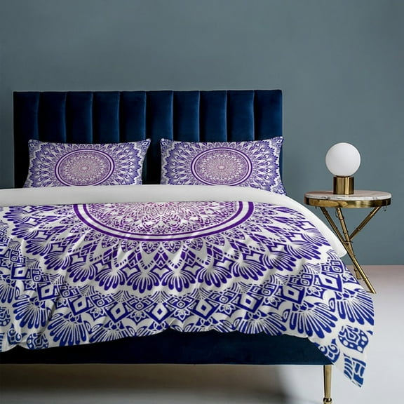 Mandala 3-Piece Bedding Set, Luxuriously Soft Bedding with Matching Pillow Shams, Comforter Set Twin Size for Casual Home Decor