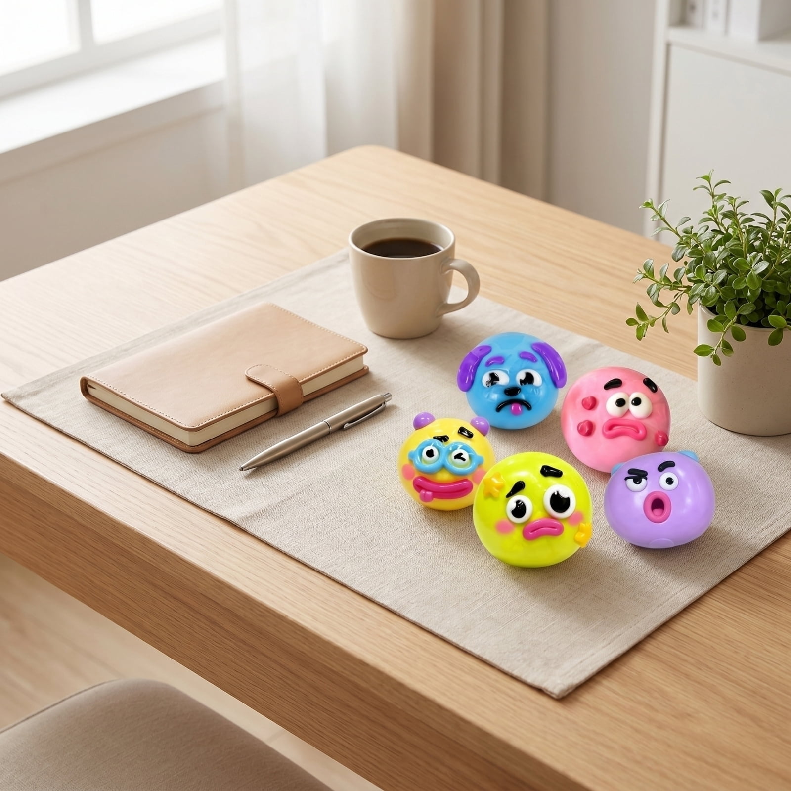 New Smushers Squishy, Curiosities Dog Face Swap Squishy, Soft Moldable Cute Slow Rise Squeeze Ball, Relaxing Sensory Fidget Fun Desk Accessory for Adults
