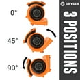 thumbnail image 5 of Dryser Air Mover Carpet Dryer 2 Speed 1/2 HP Industrial Floor Fan - Orange Carpet Drying Fan Floor Blower, 5 of 7