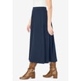 thumbnail image 3 of Woman Within Plus Size Petite Ponte Knit A-Line Skirt, 3 of 5