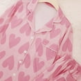 thumbnail image 6 of Womens Pajamas Set Valentine's Day Theme Print Long Sleeve Shirts Pants Casual Cozy Loungewear Nightwear 2 Piece Sets for Women Pink L, 6 of 8