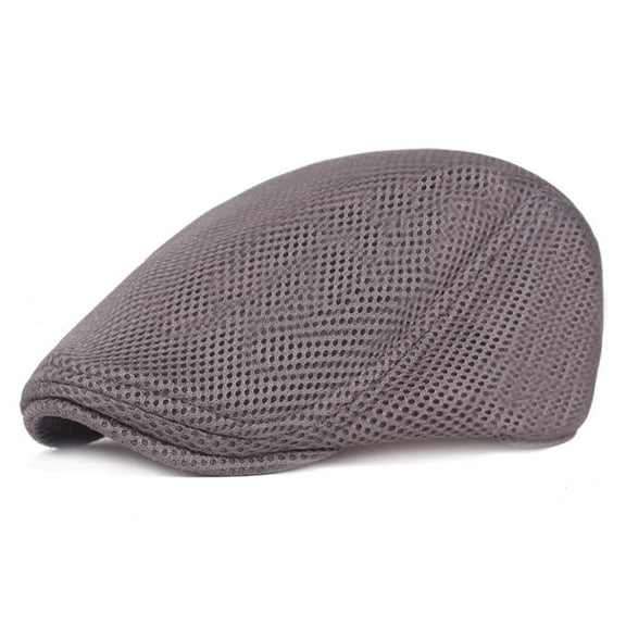 Men’s Mesh Breathable Hats Summer Casual Golf Newsboy Caps Driving Berets Cap