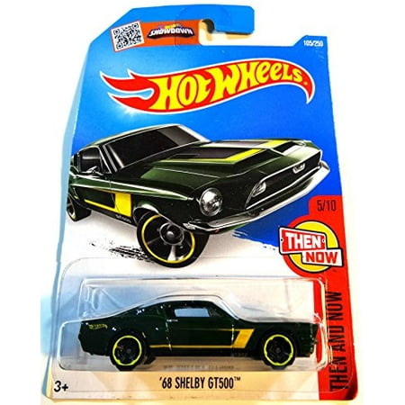 Hot Wheels, 2016 Then and Now, '68 Shelby GT500 [Green] Die-Cast ...